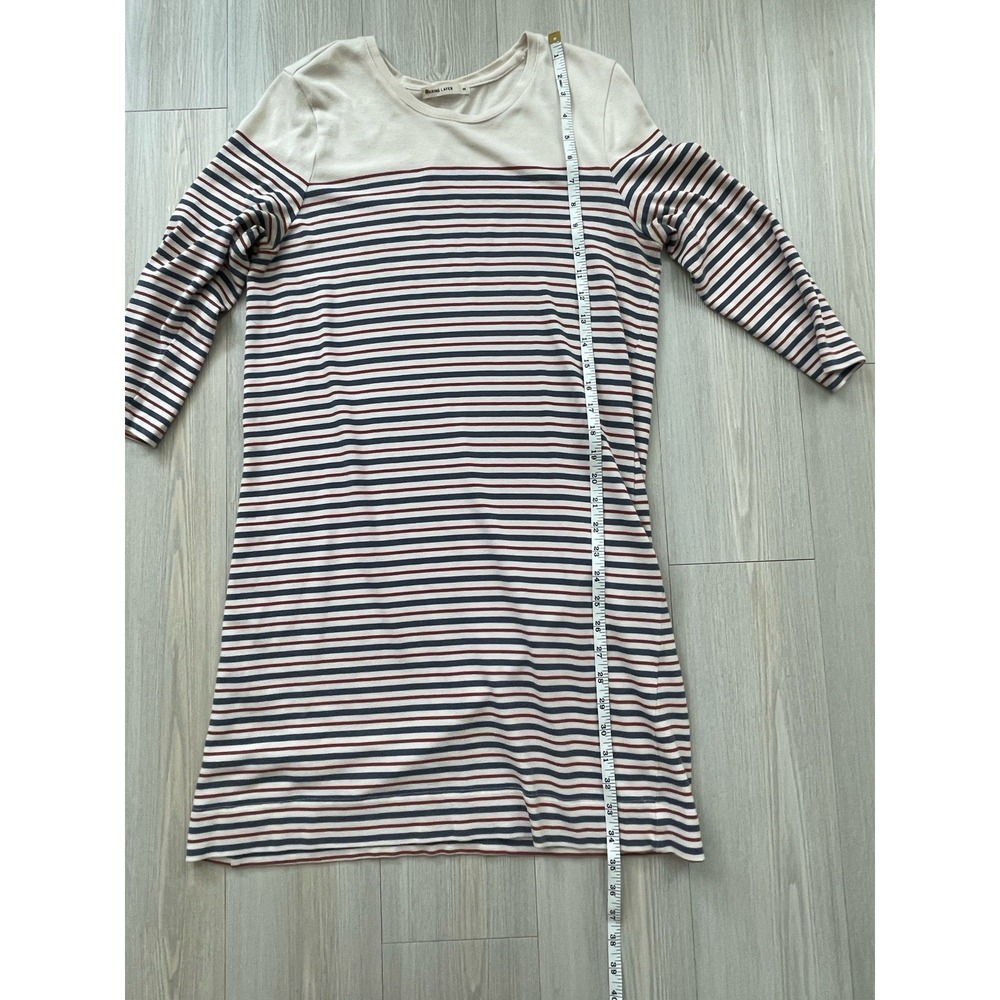 Marine Layer Women's Striped Shift Midi Dress Size M Crewneck Coastal - Picture 5 of 5